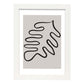 Lamina artistica decorativa con ilustración de Moderno Linea 03 estilo Abstracto-Artwork-Nacnic-A3-Marco Blanco-Nacnic Estudio SL