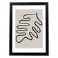 Lamina artistica decorativa con ilustración de Moderno Linea 03 estilo Abstracto-Artwork-Nacnic-A4-Marco Negro-Nacnic Estudio SL