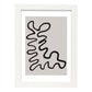 Lamina artistica decorativa con ilustración de Moderno Linea 04 estilo Abstracto-Artwork-Nacnic-A3-Marco Blanco-Nacnic Estudio SL
