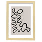 Lamina artistica decorativa con ilustración de Moderno Linea 04 estilo Abstracto-Artwork-Nacnic-A3-Marco Madera clara-Nacnic Estudio SL