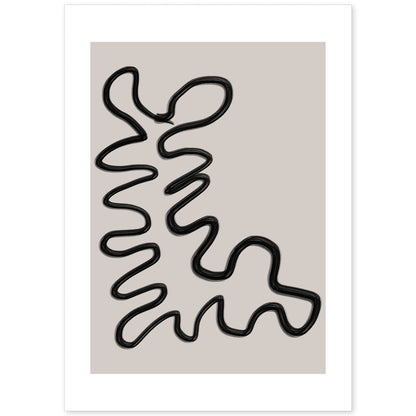 Lamina artistica decorativa con ilustración de Moderno Linea 04 estilo Abstracto-Artwork-Nacnic-A4-Sin marco-Nacnic Estudio SL