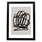 Lamina artistica decorativa con ilustración de Moderno Linea 15 estilo Abstracto-Artwork-Nacnic-A3-Marco Negro-Nacnic Estudio SL
