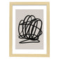 Lamina artistica decorativa con ilustración de Moderno Linea 15 estilo Abstracto-Artwork-Nacnic-A4-Marco Madera clara-Nacnic Estudio SL