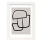 Lamina artistica decorativa con ilustración de Moderno Linea 16 estilo Abstracto-Artwork-Nacnic-A3-Marco Blanco-Nacnic Estudio SL