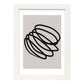 Lamina artistica decorativa con ilustración de Moderno Linea 17 estilo Abstracto-Artwork-Nacnic-A3-Marco Blanco-Nacnic Estudio SL