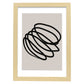 Lamina artistica decorativa con ilustración de Moderno Linea 17 estilo Abstracto-Artwork-Nacnic-A4-Marco Madera clara-Nacnic Estudio SL