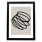 Lamina artistica decorativa con ilustración de Moderno Linea 17 estilo Abstracto-Artwork-Nacnic-A4-Marco Negro-Nacnic Estudio SL