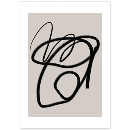 Lamina artistica decorativa con ilustración de Moderno Linea 18 estilo Abstracto-Artwork-Nacnic-A4-Sin marco-Nacnic Estudio SL