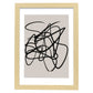 Lamina artistica decorativa con ilustración de Moderno Linea 19 estilo Abstracto-Artwork-Nacnic-A3-Marco Madera clara-Nacnic Estudio SL