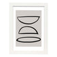 Lamina artistica decorativa con ilustración de Moderno Linea 20 estilo Abstracto-Artwork-Nacnic-A3-Marco Blanco-Nacnic Estudio SL