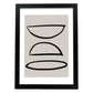 Lamina artistica decorativa con ilustración de Moderno Linea 20 estilo Abstracto-Artwork-Nacnic-A4-Marco Negro-Nacnic Estudio SL