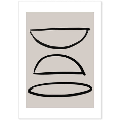Lamina artistica decorativa con ilustración de Moderno Linea 20 estilo Abstracto-Artwork-Nacnic-A4-Sin marco-Nacnic Estudio SL