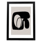 Lamina artistica decorativa con ilustración de Moderno Negro 02 estilo Abstracto-Artwork-Nacnic-A3-Marco Negro-Nacnic Estudio SL