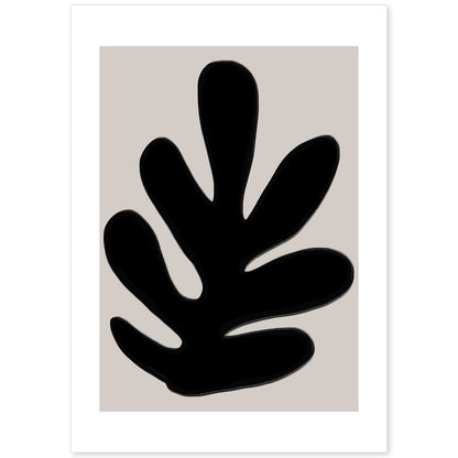 Lamina artistica decorativa con ilustración de Moderno Negro 03 estilo Abstracto-Artwork-Nacnic-A4-Sin marco-Nacnic Estudio SL