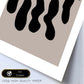Lamina artistica decorativa con ilustración de Moderno Negro 04 estilo Abstracto-Artwork-Nacnic-Nacnic Estudio SL