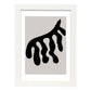 Lamina artistica decorativa con ilustración de Moderno Negro 04 estilo Abstracto-Artwork-Nacnic-A3-Marco Blanco-Nacnic Estudio SL