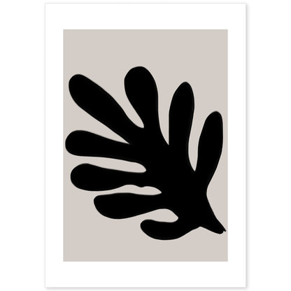 Lamina artistica decorativa con ilustración de Moderno Negro 05 estilo Abstracto-Artwork-Nacnic-A4-Sin marco-Nacnic Estudio SL