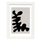 Lamina artistica decorativa con ilustración de Moderno Negro 06 estilo Abstracto-Artwork-Nacnic-A3-Marco Blanco-Nacnic Estudio SL