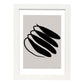 Lamina artistica decorativa con ilustración de Moderno Negro 07 estilo Abstracto-Artwork-Nacnic-A3-Marco Blanco-Nacnic Estudio SL