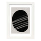 Lamina artistica decorativa con ilustración de Moderno Negro 09 estilo Abstracto-Artwork-Nacnic-A3-Marco Blanco-Nacnic Estudio SL