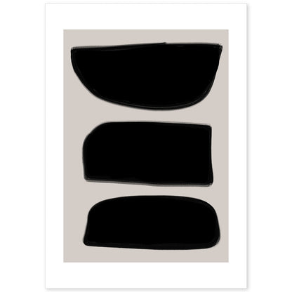Lamina artistica decorativa con ilustración de Moderno Negro 10 estilo Abstracto-Artwork-Nacnic-A4-Sin marco-Nacnic Estudio SL
