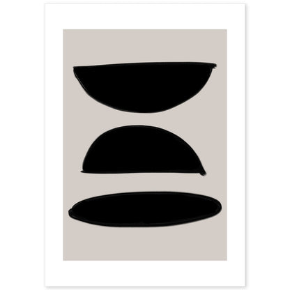 Lamina artistica decorativa con ilustración de Moderno Negro 11 estilo Abstracto-Artwork-Nacnic-A4-Sin marco-Nacnic Estudio SL