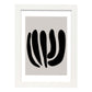 Lamina artistica decorativa con ilustración de Moderno Negro 12 estilo Abstracto-Artwork-Nacnic-A3-Marco Blanco-Nacnic Estudio SL