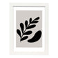 Lamina artistica decorativa con ilustración de Moderno Negro 14 estilo Abstracto-Artwork-Nacnic-A3-Marco Blanco-Nacnic Estudio SL