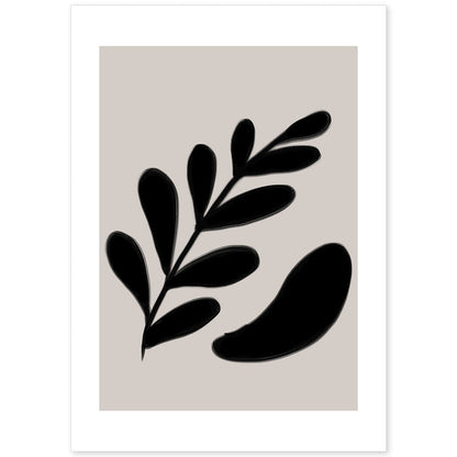Lamina artistica decorativa con ilustración de Moderno Negro 14 estilo Abstracto-Artwork-Nacnic-A4-Sin marco-Nacnic Estudio SL