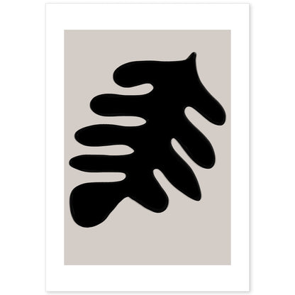 Lamina artistica decorativa con ilustración de Moderno Negro 18 estilo Abstracto-Artwork-Nacnic-A4-Sin marco-Nacnic Estudio SL
