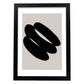 Lamina artistica decorativa con ilustración de Moderno Negro 19 estilo Abstracto-Artwork-Nacnic-A3-Marco Negro-Nacnic Estudio SL