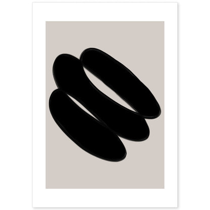 Lamina artistica decorativa con ilustración de Moderno Negro 19 estilo Abstracto-Artwork-Nacnic-A4-Sin marco-Nacnic Estudio SL