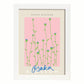 Lamina artistica decorativa con ilustración de Osaka Blossom-Artwork-Nacnic-A4-Marco Blanco-Nacnic Estudio SL