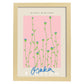 Lamina artistica decorativa con ilustración de Osaka Blossom-Artwork-Nacnic-A3-Marco Madera clara-Nacnic Estudio SL