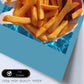 Lamina artistica decorativa con ilustración de Papas fritas estilo Collage-Artwork-Nacnic-Nacnic Estudio SL