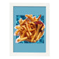 Lamina artistica decorativa con ilustración de Papas fritas estilo Collage-Artwork-Nacnic-A3-Marco Blanco-Nacnic Estudio SL