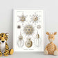 Lamina artistica decorativa con ilustración de Phaeodaria estilo Vintage-Artwork-Nacnic-Nacnic Estudio SL