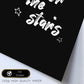 Lamina artistica decorativa con ilustración de reach for the stars estilo Mensaje inspiracional-Artwork-Nacnic-Nacnic Estudio SL