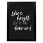 Lamina artistica decorativa con ilustración de shine bright like a diamond estilo Mensaje inspiracional-Artwork-Nacnic-A3-Marco Negro-Nacnic Estudio SL