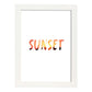 Lamina artistica decorativa con ilustración de sunset estilo Mensaje inspiracional-Artwork-Nacnic-A3-Marco Blanco-Nacnic Estudio SL