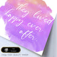 Lamina artistica decorativa con ilustración de they lived happy everafter estilo Inspirational message-Artwork-Nacnic-Nacnic Estudio SL