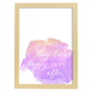 Lamina artistica decorativa con ilustración de they lived happy everafter estilo Inspirational message-Artwork-Nacnic-A3-Marco Madera clara-Nacnic Estudio SL