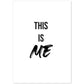 Lamina artistica decorativa con ilustración de this is me estilo Mensaje inspiracional-Artwork-Nacnic-A4-Sin marco-Nacnic Estudio SL