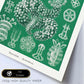 Lamina artistica decorativa con ilustración de Thuroidea estilo Vintage-Artwork-Nacnic-Nacnic Estudio SL