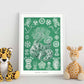 Lamina artistica decorativa con ilustración de Thuroidea estilo Vintage-Artwork-Nacnic-Nacnic Estudio SL