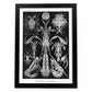 Lamina artistica decorativa con ilustración de Toracostraca estilo Vintage-Artwork-Nacnic-A3-Marco Negro-Nacnic Estudio SL