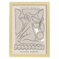 Lamina artistica decorativa con ilustración de Tubo Galerie Boheme-Artwork-Nacnic-A4-Marco Madera clara-Nacnic Estudio SL