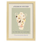 Lamina artistica decorativa con ilustración de Vie de la naturaleza-Artwork-Nacnic-A3-Marco Madera clara-Nacnic Estudio SL