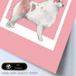 Lámina Bangkaew tailandés. Pósters con ilustraciones de razas de perro en tonos cálidos y pastel.-Artwork-Nacnic-Nacnic Estudio SL