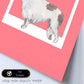 Lámina Borzoi. Pósters con ilustraciones de razas de perro en tonos cálidos y pastel.-Artwork-Nacnic-Nacnic Estudio SL